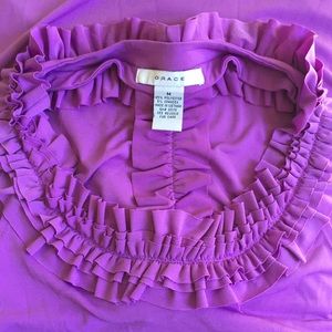 Grace Ruffled T-back Top